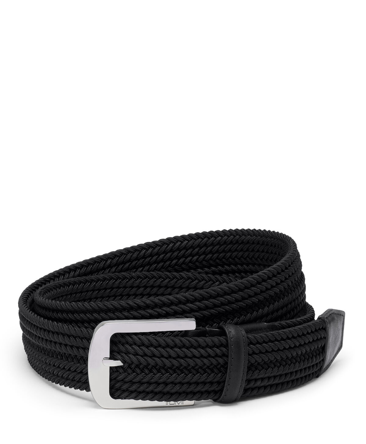 Belts Abgerundeter, gewebter G&uuml;rtel mit rechteckiger Schnalle, 35 mm