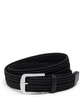 Belts Abgerundeter, gewebter G&uuml;rtel mit rechteckiger Schnalle, 35 mm
